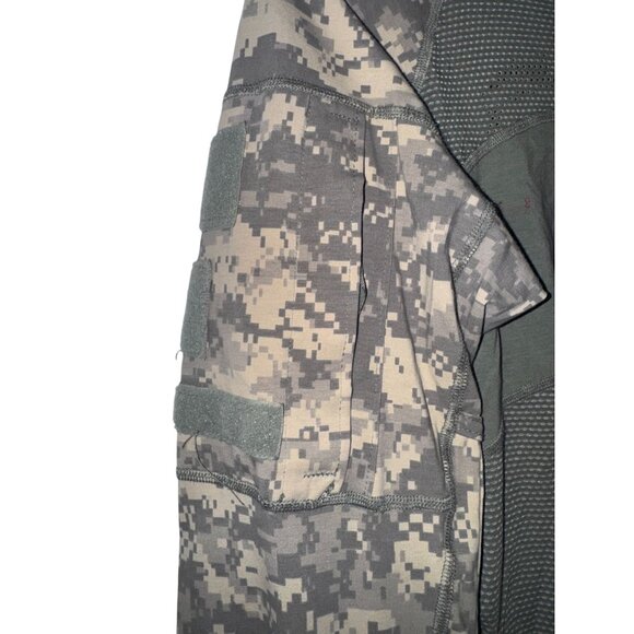 Massif Army Combat Shirt XS Digital Camo & Green Poly/Cotton Blend Tactical Gear - Picture 7 of 11
